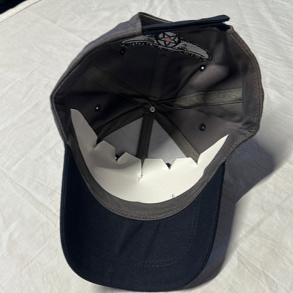 Gray and Black Embroidered Aircraft Hat - Picture 3 of 4